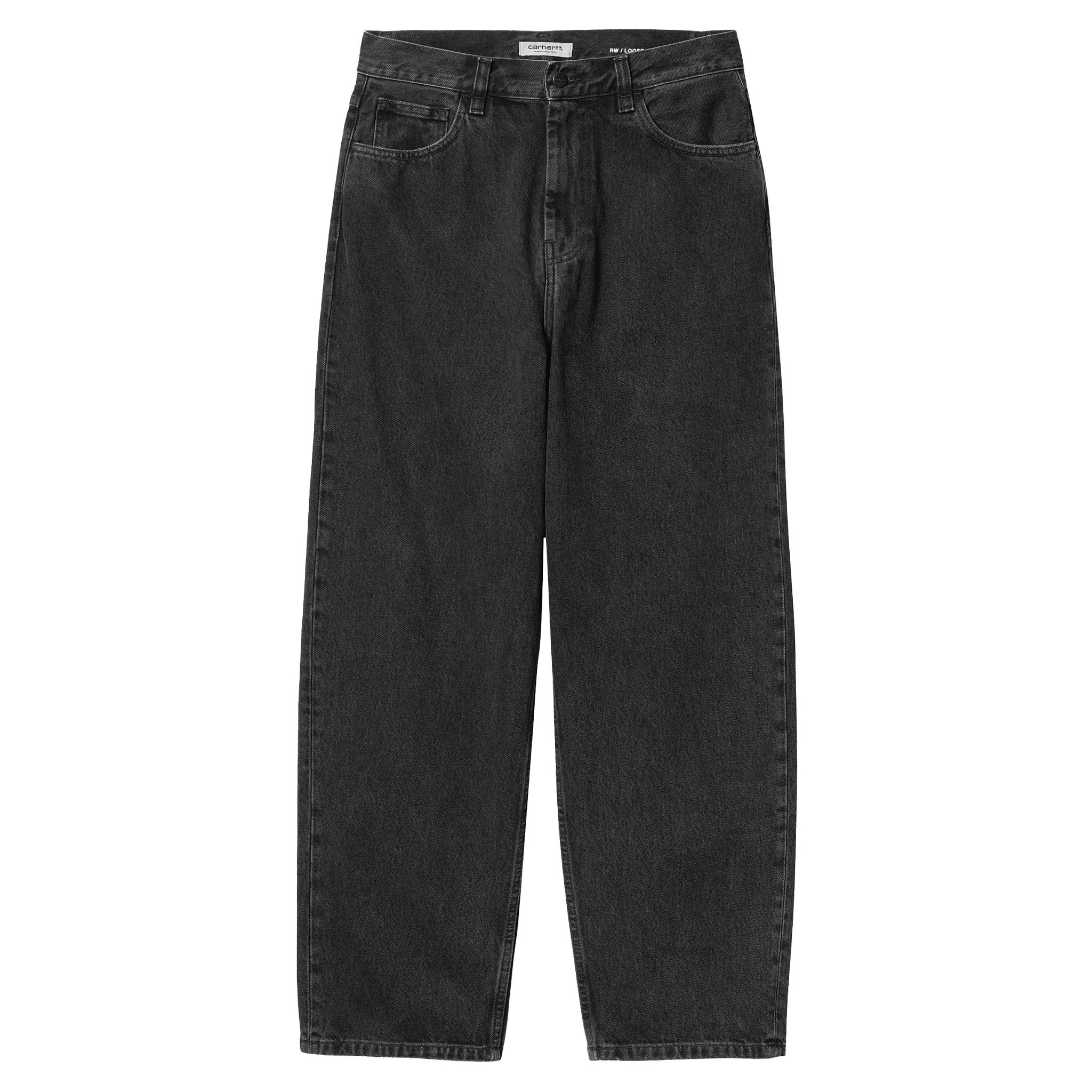 Carhartt WIP Women W Brandon Pant Smith Denim Black Stone Washed - Image 4