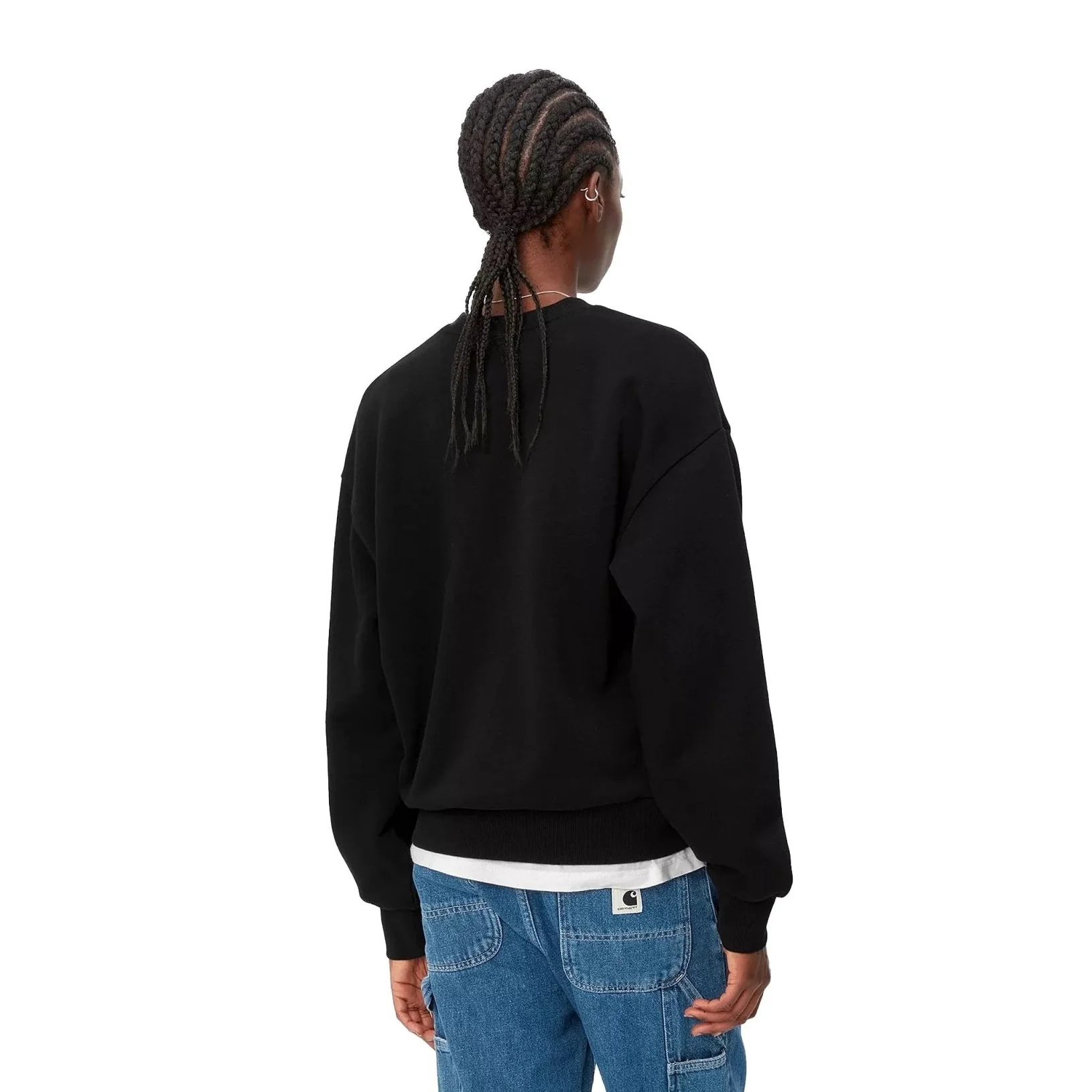 Carhartt WIP Women Casey Sweatshirt Black / Silver - Image 3