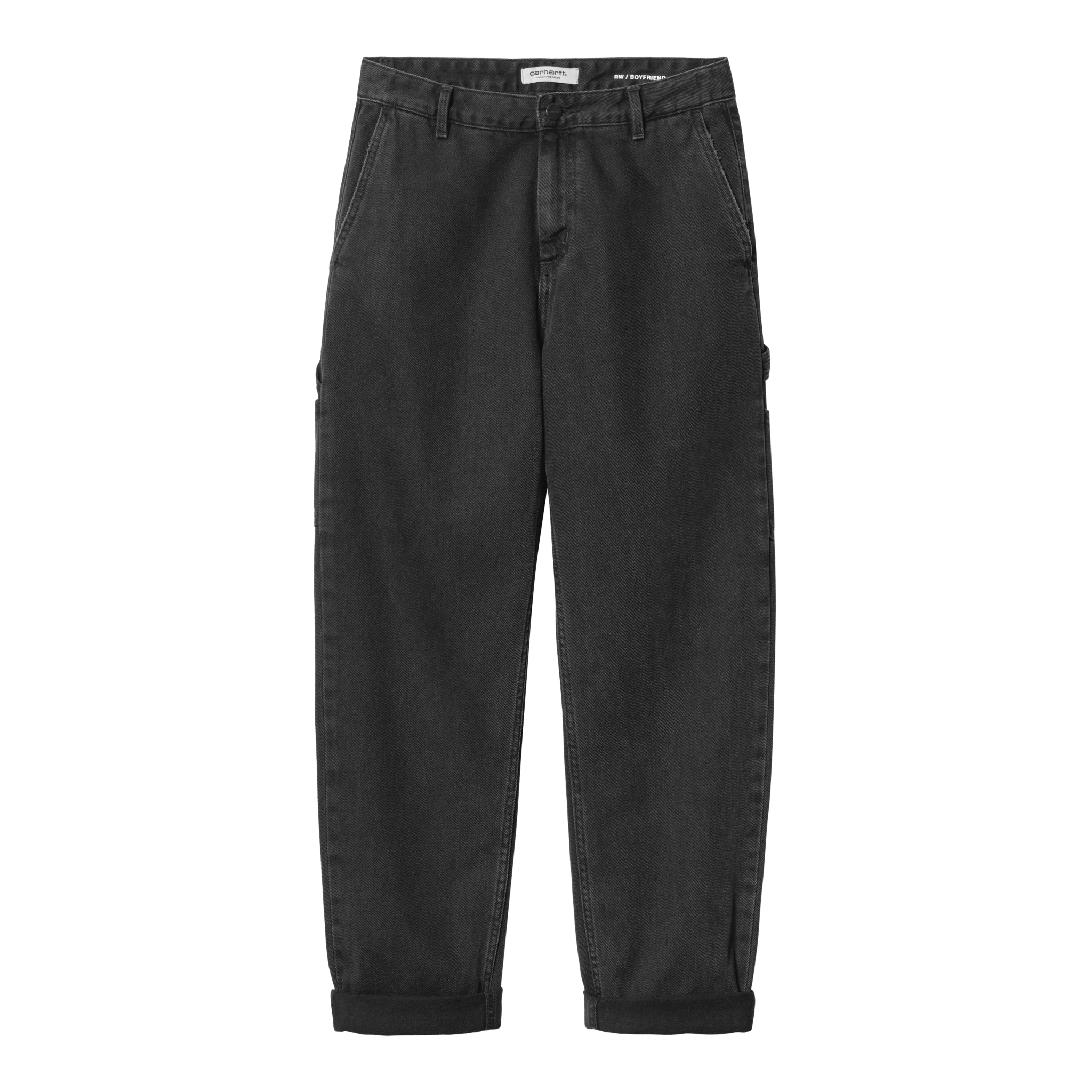 Carhartt WIP Women  Pierce Pant Black Stone Washed - Image 3