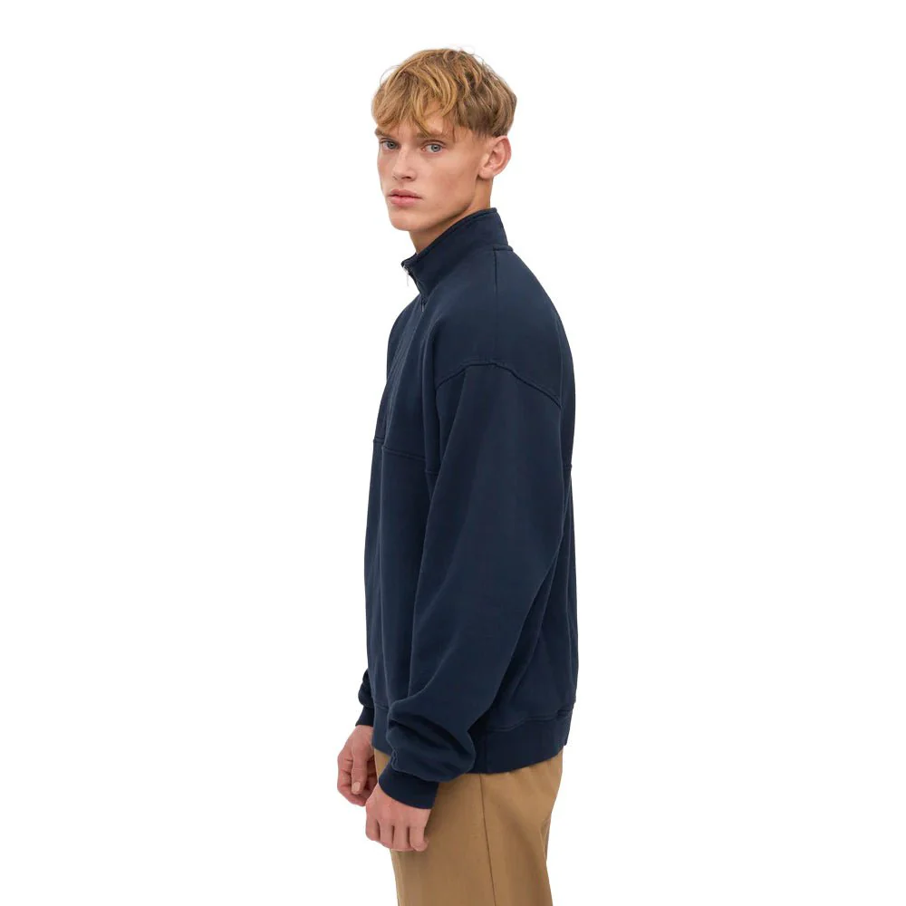 Colorful Standard Quarter Zip Sweat Navy Blue - Image 4