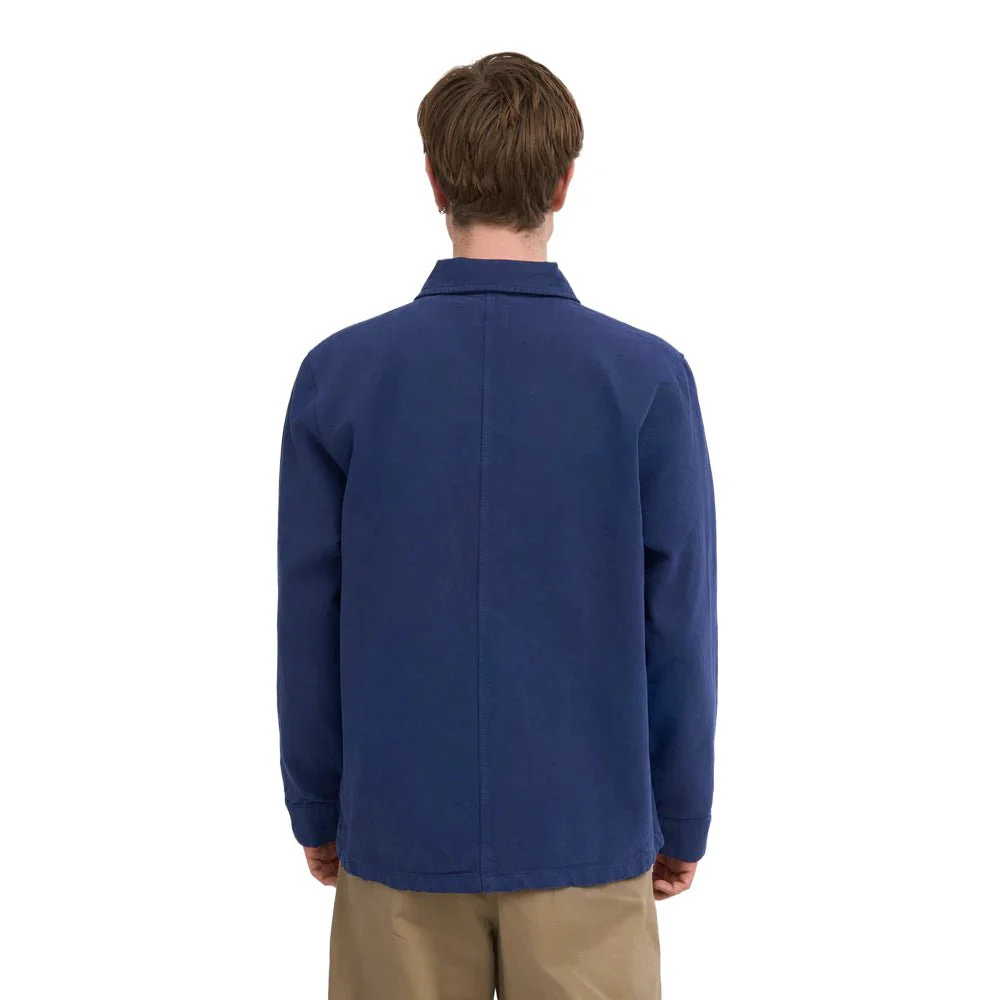 Colorful Standard Workwear Jacket Marine Blue - Image 3
