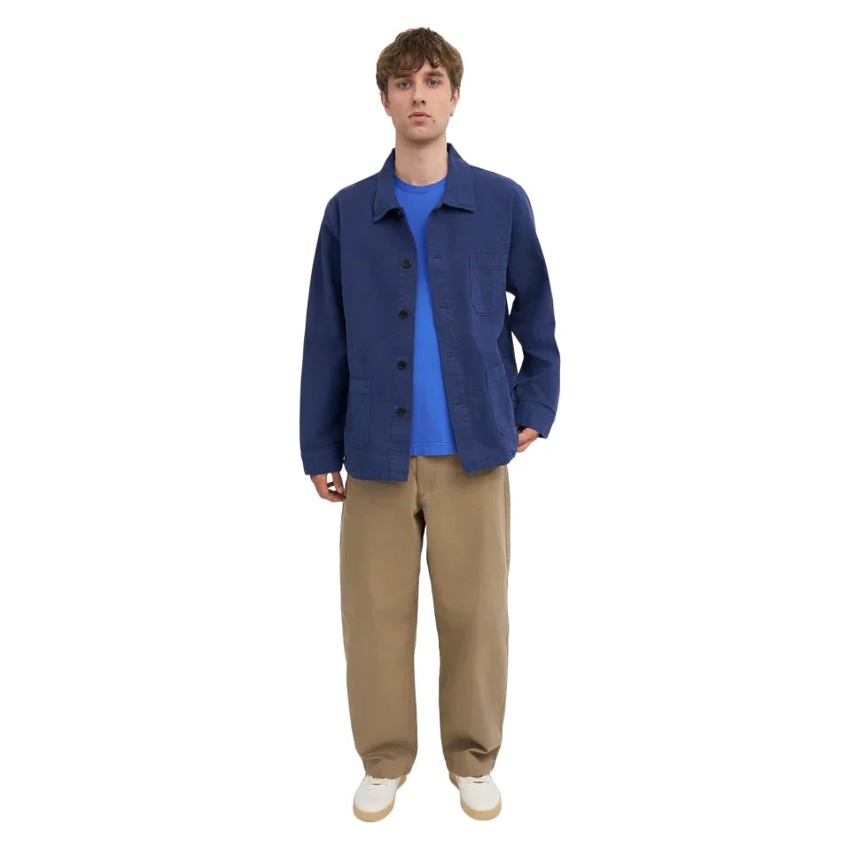 Colorful Standard Workwear Jacket Marine Blue - Image 4