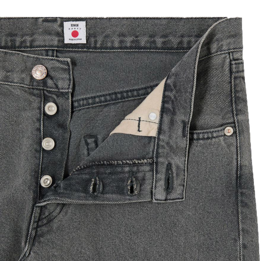 Edwin Regular Tapered Kaihara Denim Black Light Used - Image 5