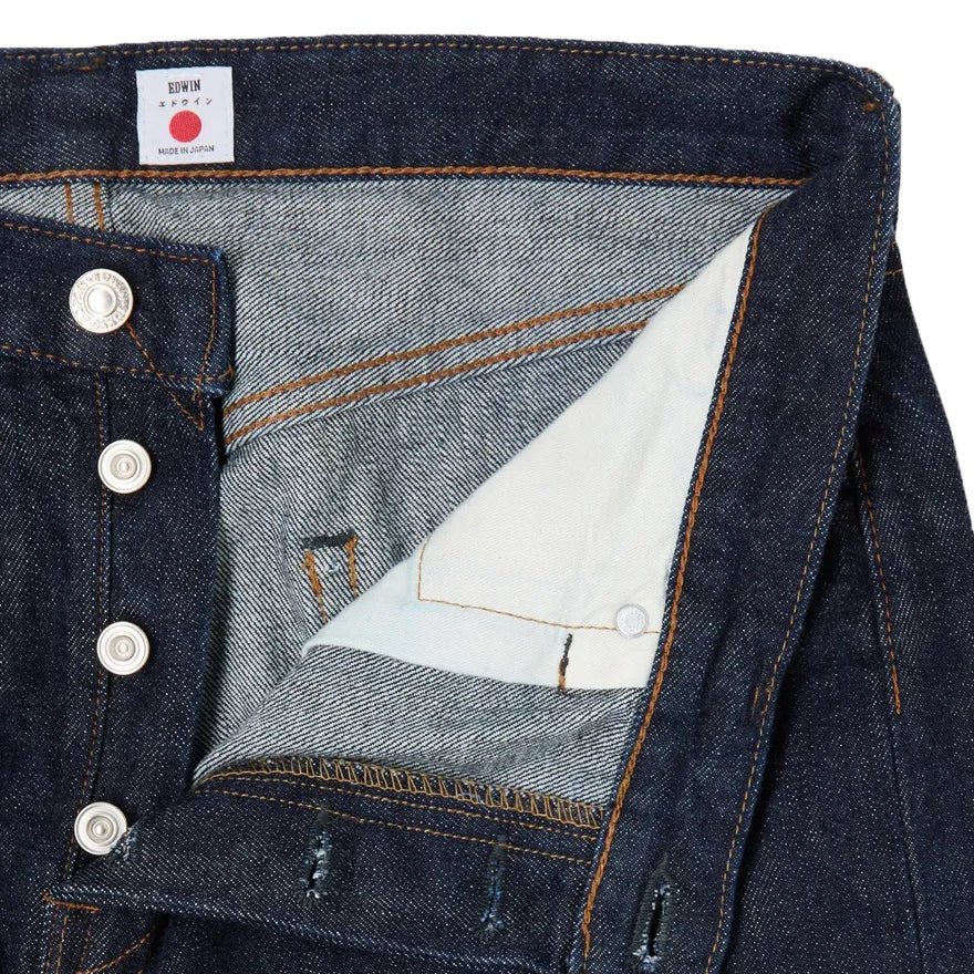 Edwin Slim Tapered Kurabo Recycled Denim Blue Rinsed - Image 4