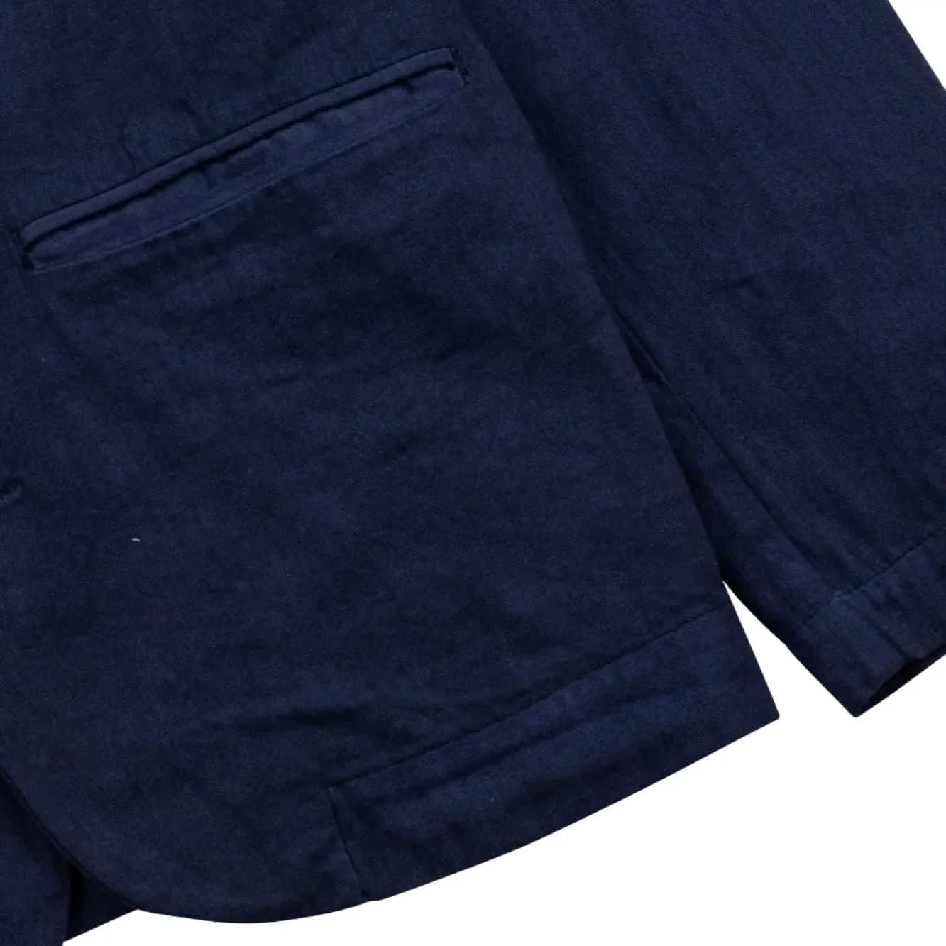 Folk Assembly Herringbone Blazer Navy - Image 4