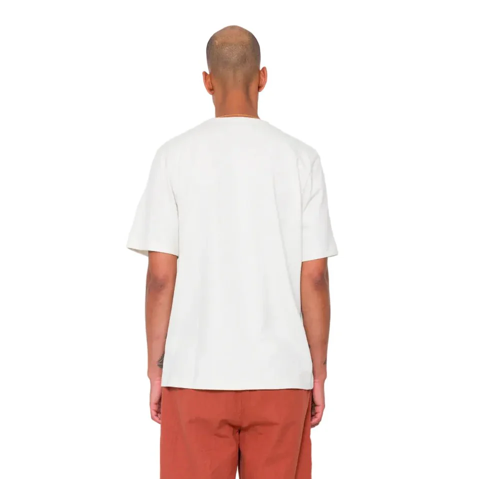 Folk Slub Embroidered T-Shirt Off White - Image 5