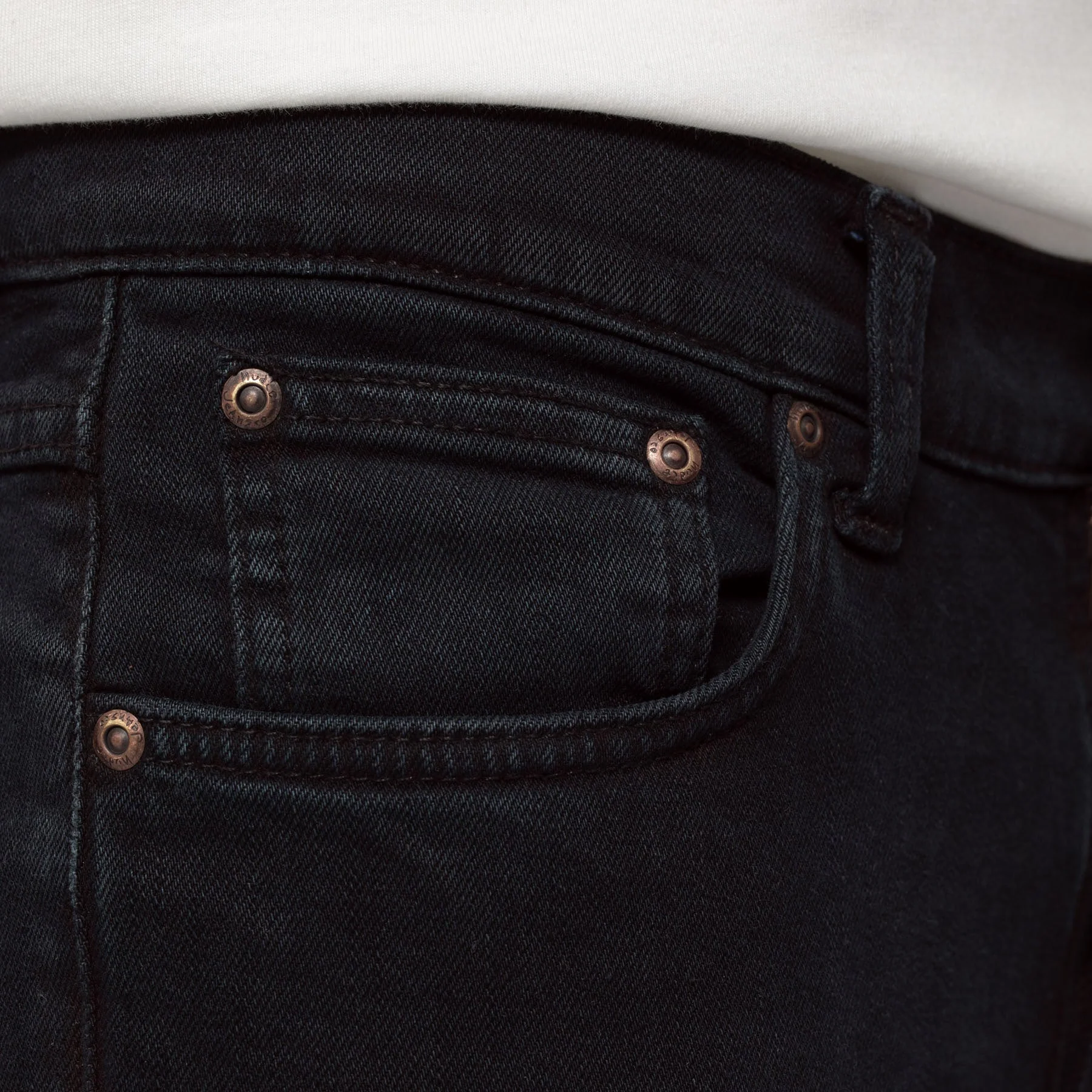 Nudie Jeans Lean Dean Black Skies - Image 4