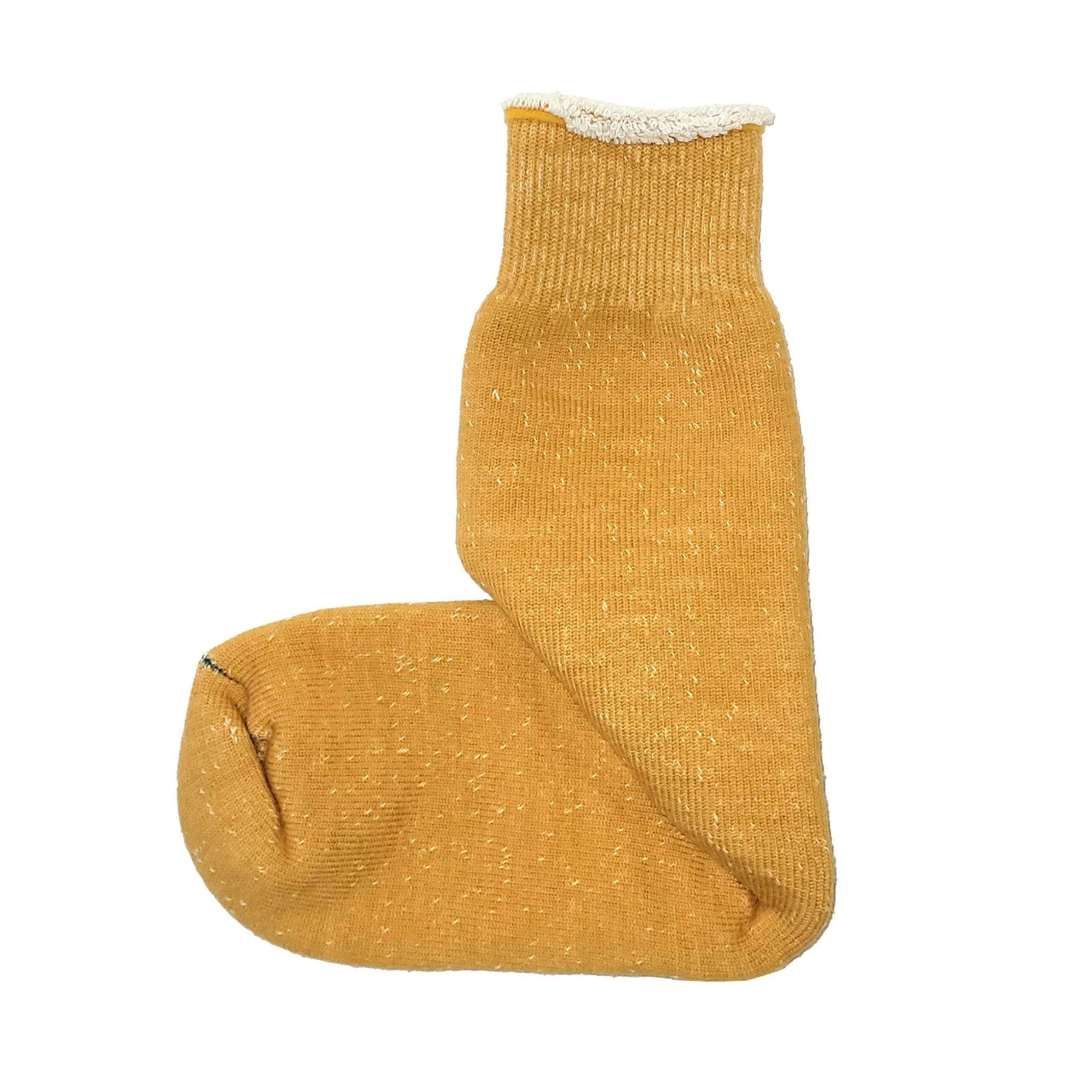 RoToTo Double Face Crew Socks Yellow - Image 4
