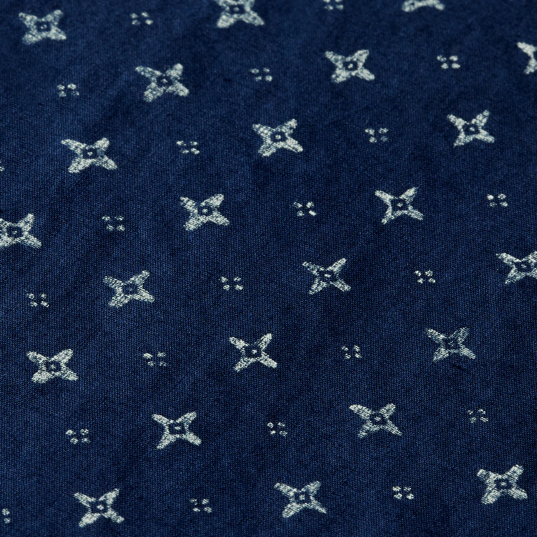 Scotch & Soda Slim Fit Star Print Shirt Navy - Image 4