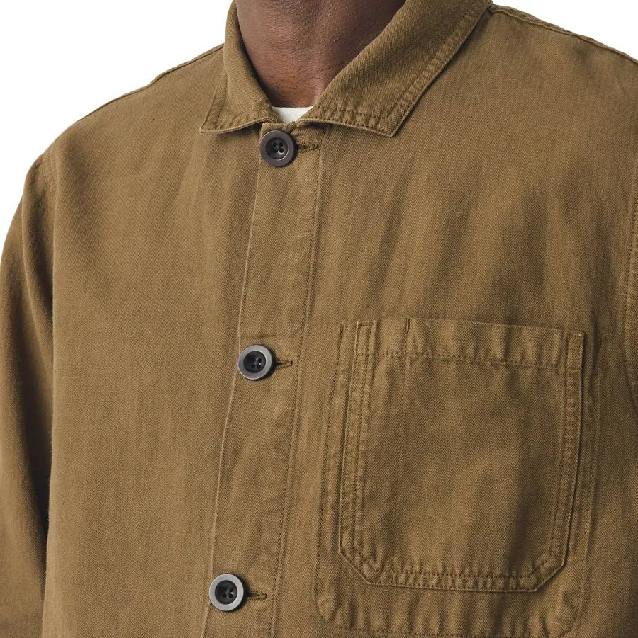 Toast Menswear Arlo Herringbone Jacket Woodland Green - Image 3