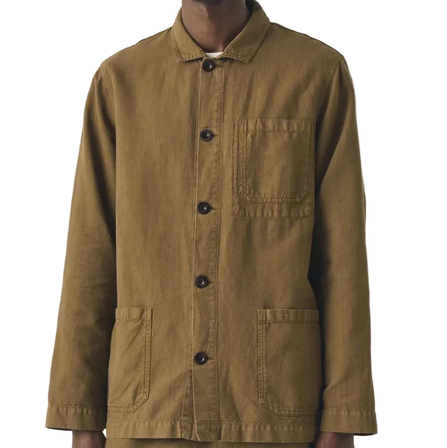Toast Menswear Arlo Herringbone Jacket Woodland Green - Image 4