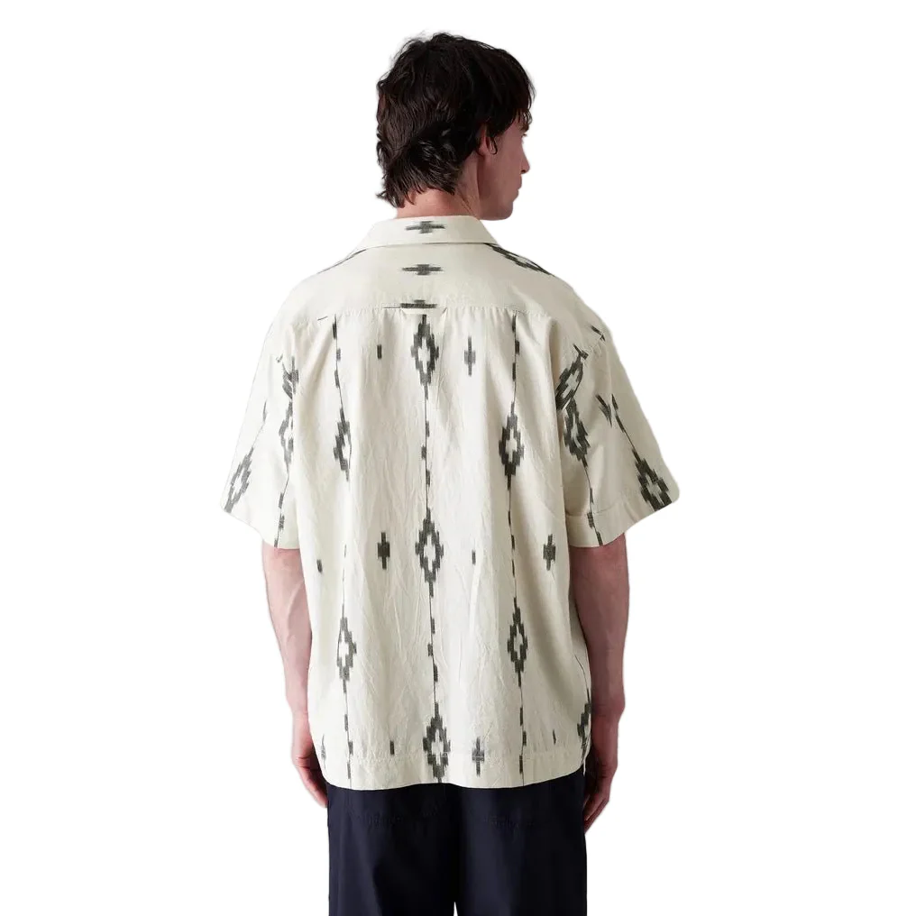 Toast Menswear Kite Ikat Shirt Navy / Ecru - Image 3