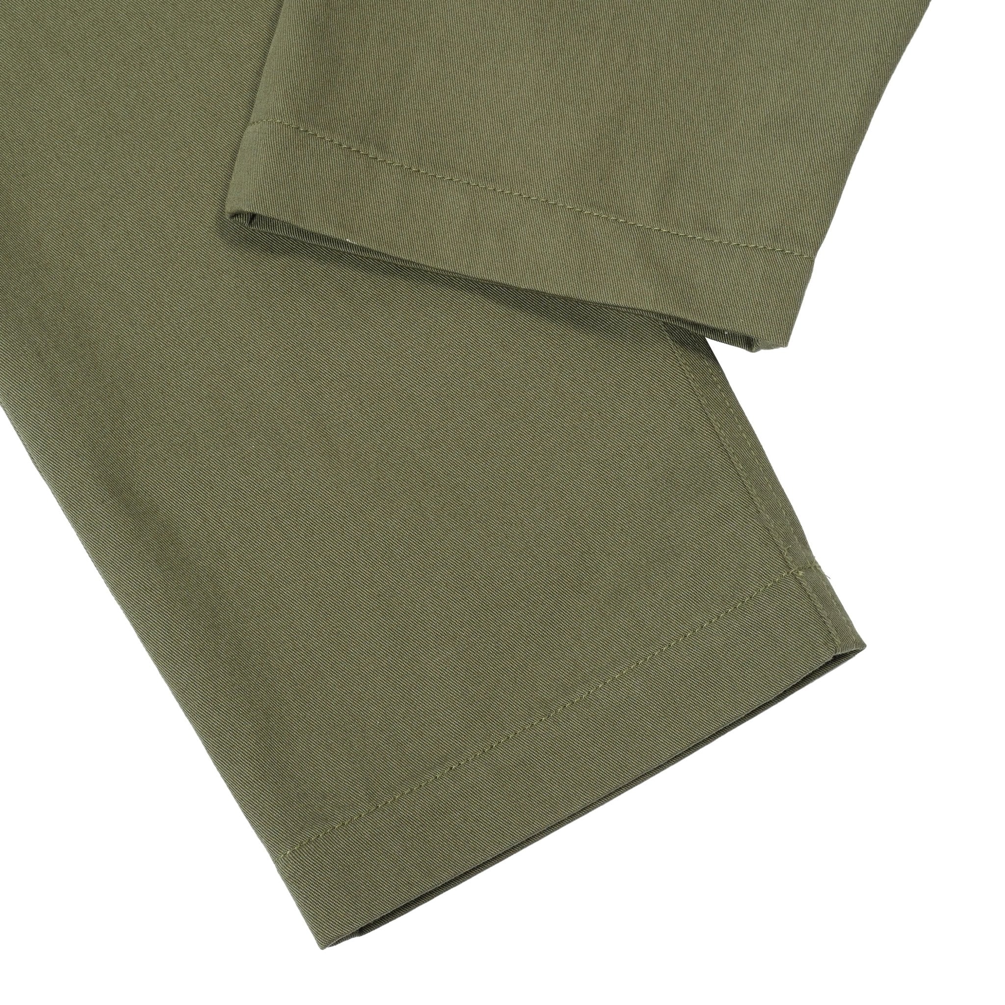 Universal Works Military Chino In Light Olive Twill - Image 5