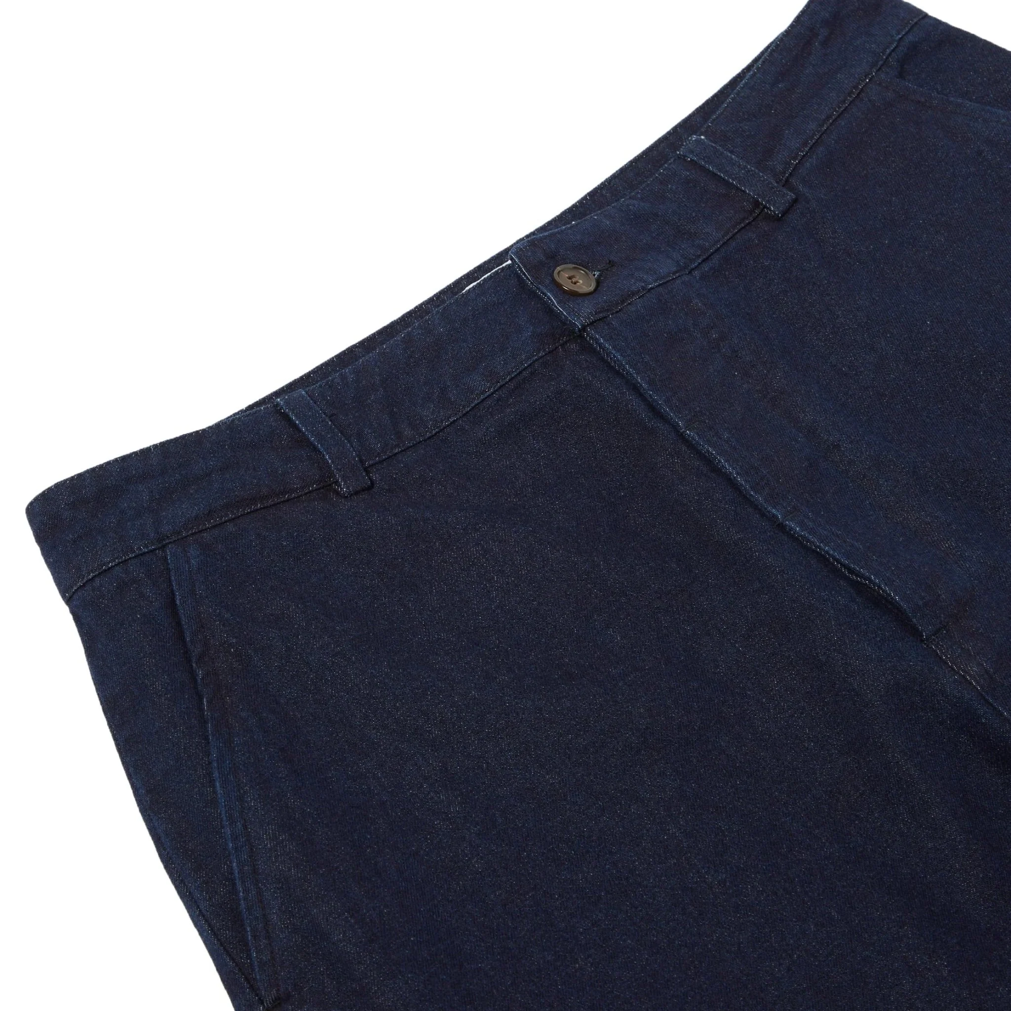 Universal Works Military Chino In Misato Denim - Image 3