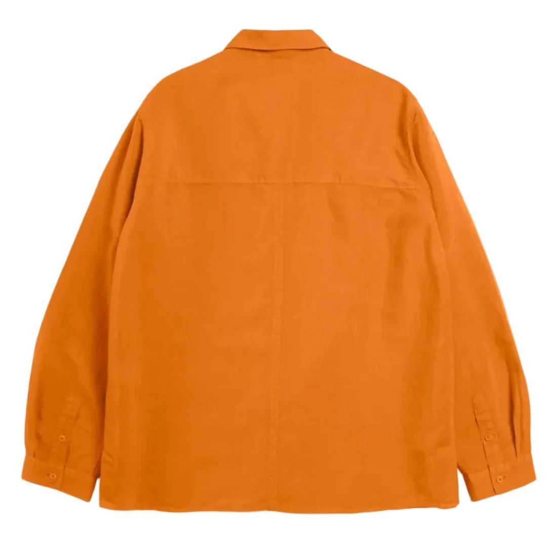 YMC Minimal Cotton/Linen Cupro Shirt Orange - Image 3