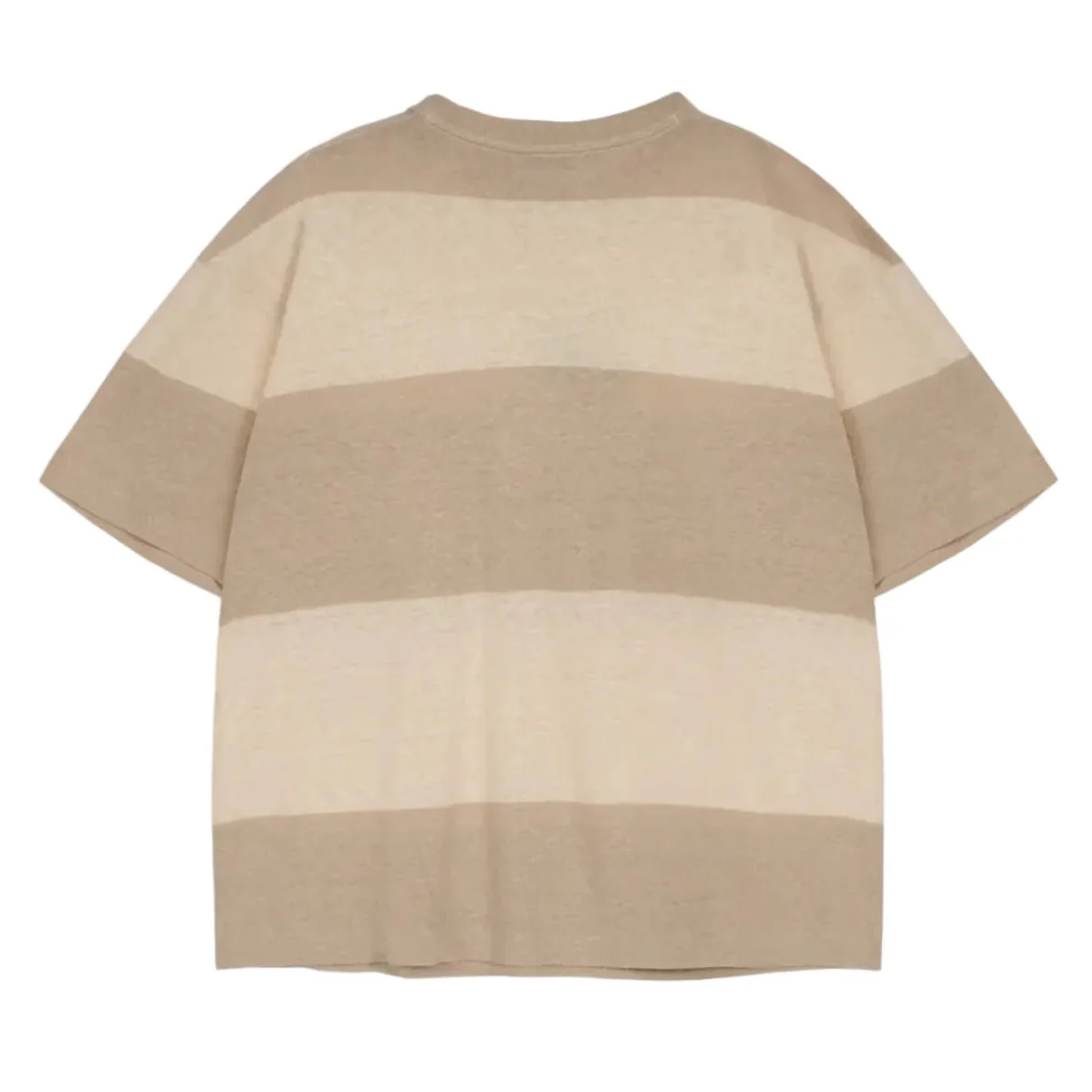 YMC Triple Wide Stripe Tee Beige/Stone - Image 3